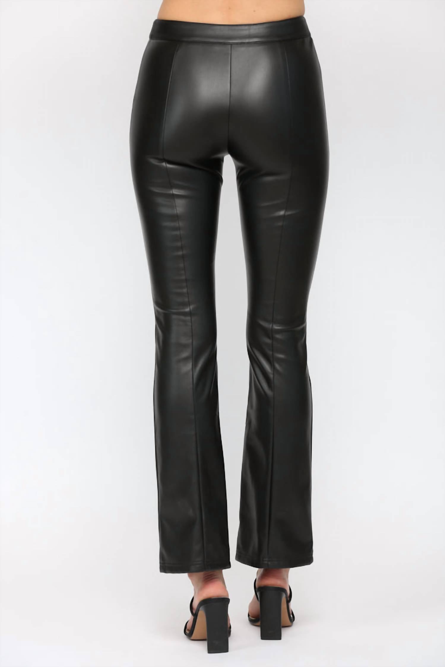Fate - Faux Leather Flare Pants