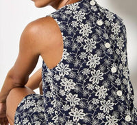 Apricot - Embroidered Floral Top