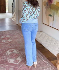 Q2 Horizon Straight Leg Jeans in medium blue - women's jeans - alternate view