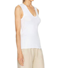 Enza Costa - Supima Cotton Essential Sleeveless U-neck Tank Top