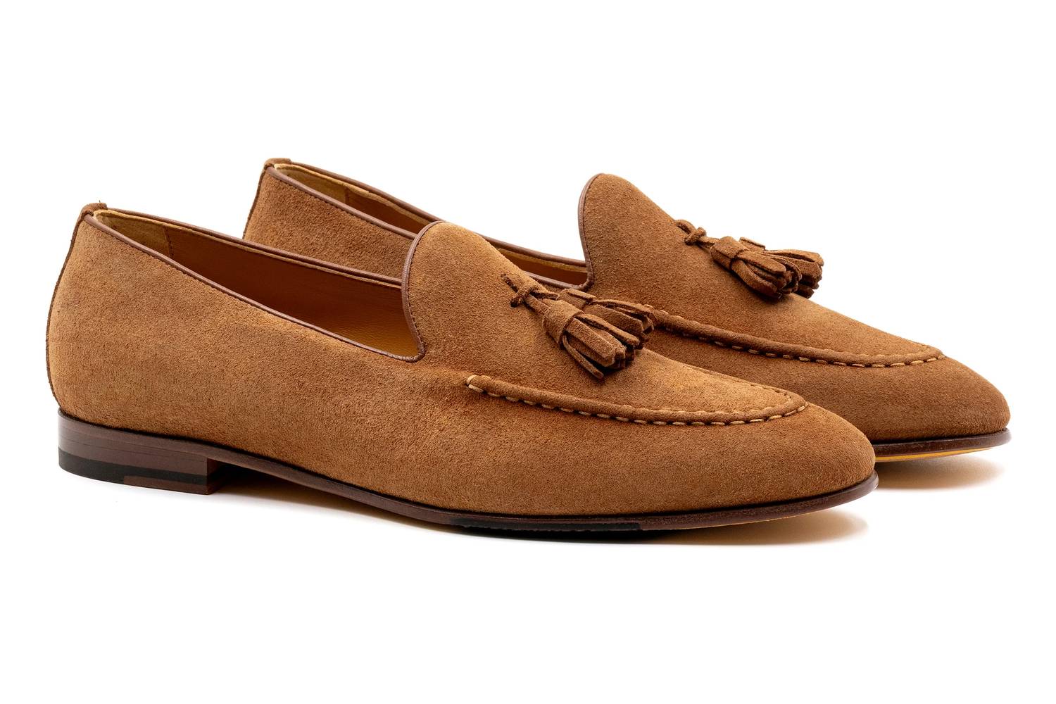 Martin Dingman - Men's Bologna Italian Suede Tassel Loafer