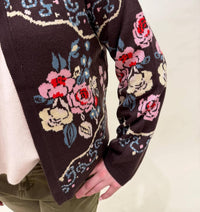 Thml - Embroidered Floral Sweater Jacket