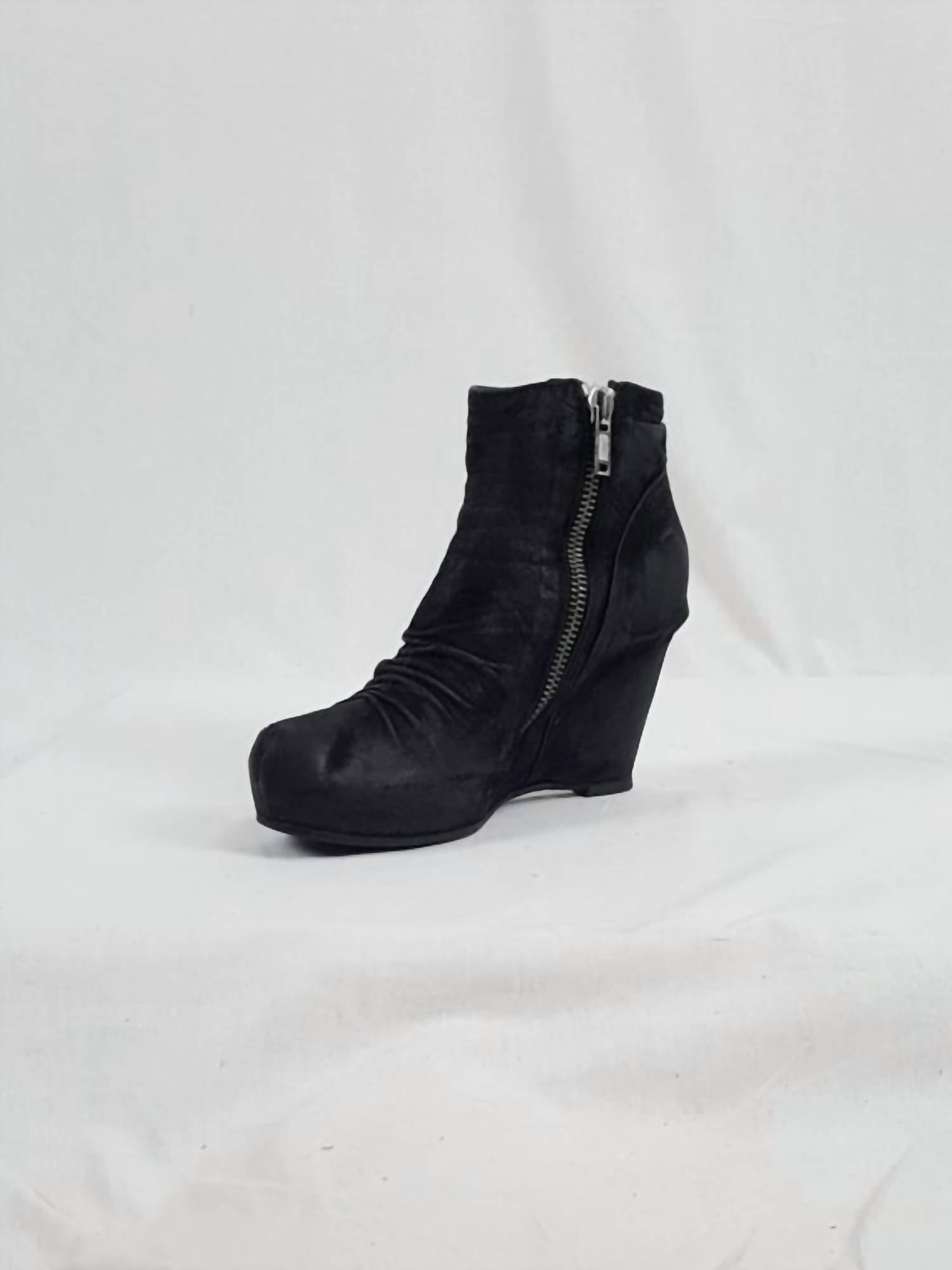 Rick Owens - Women's Suede Wedge Boot