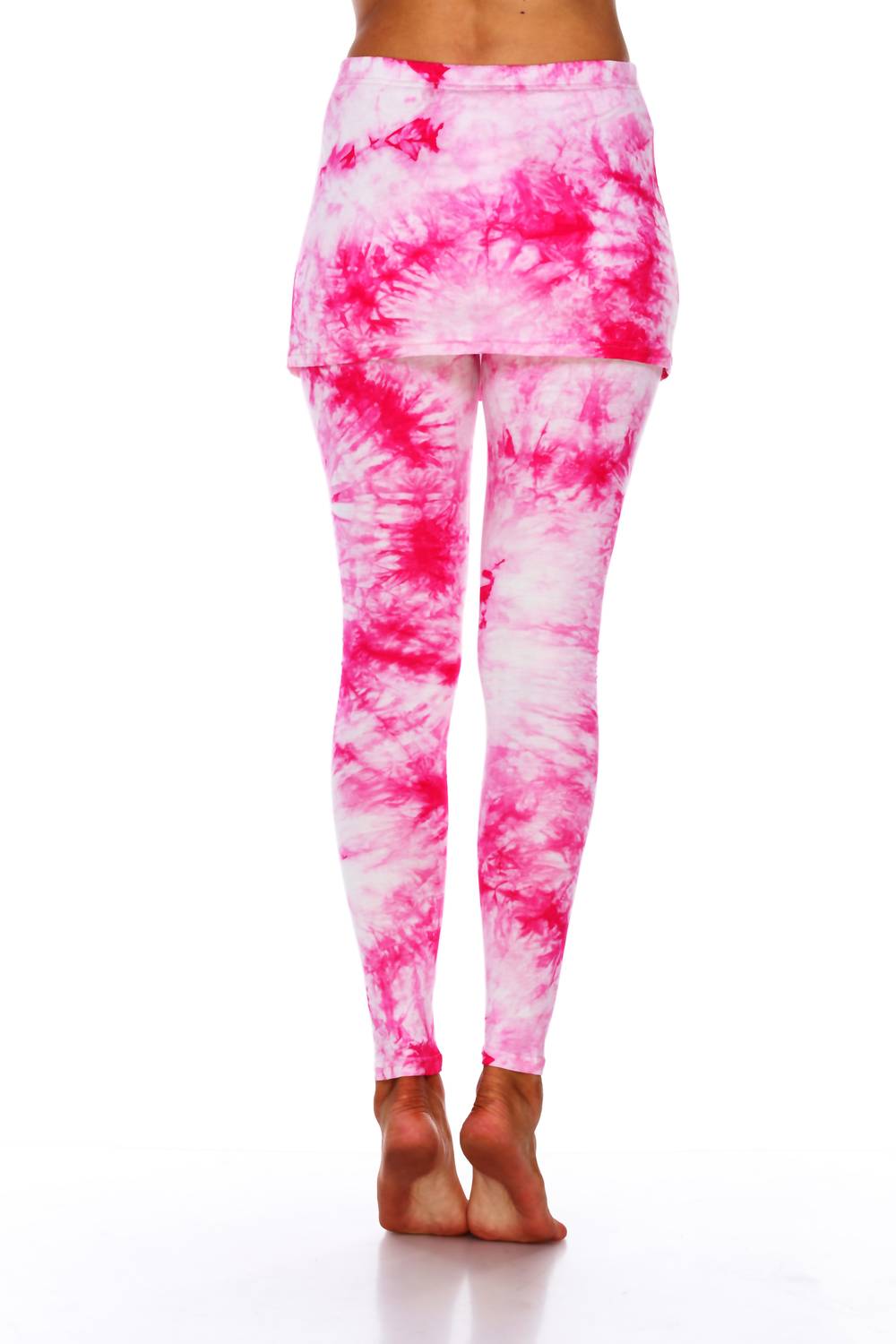 White Mark - Tie Dye Skirted Leggings