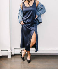 Crescent - Satin Tank Dress