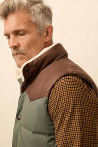 Faherty Range Down Vest in pine ridge - men's jacket - alternate view