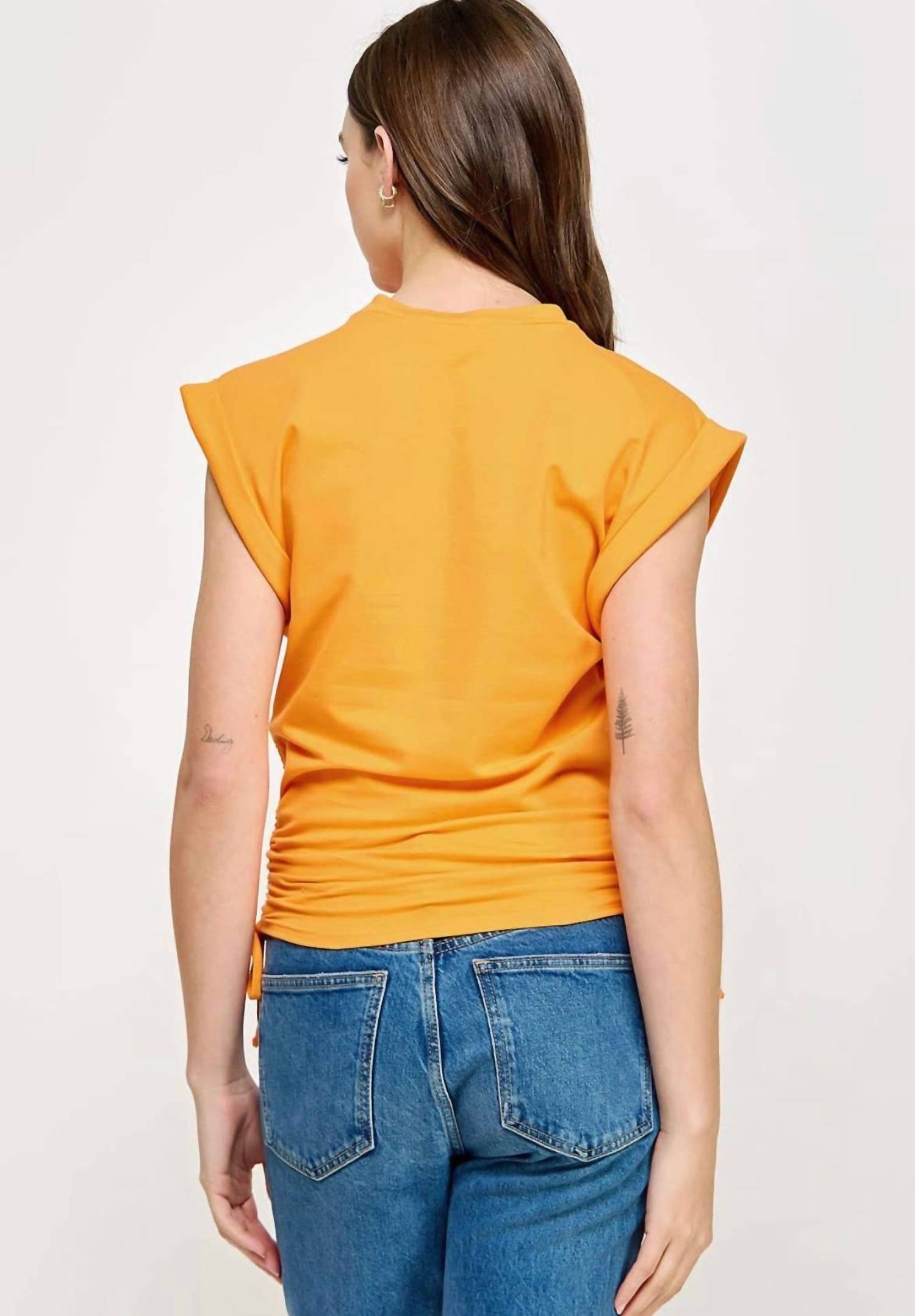 Strut & Bolt - Drawstring Side Sleeveless Top