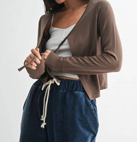 Mono B - Long Sleeve Tie Top