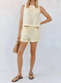 Bella Dahl - Lattice Pintuck Short