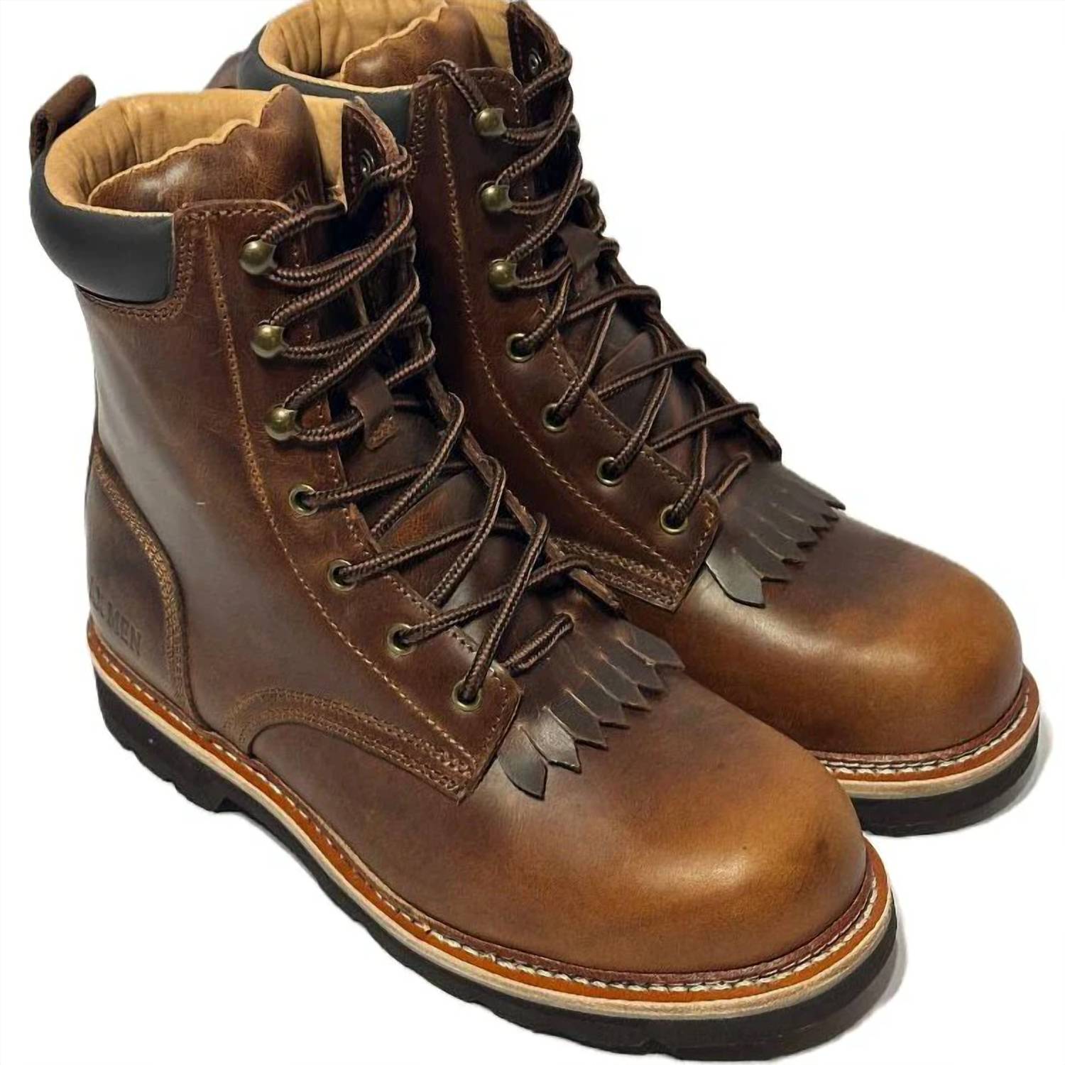 Ax Men - Men's Braxton 8'' Padded Collar Front Lace Boots