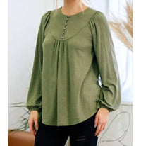 Doe And Rae - Drapey Henley Top