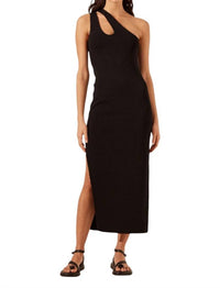 Shona Joy - BASIC ONE SHOULDER OPEN BACK MIDI DRESS