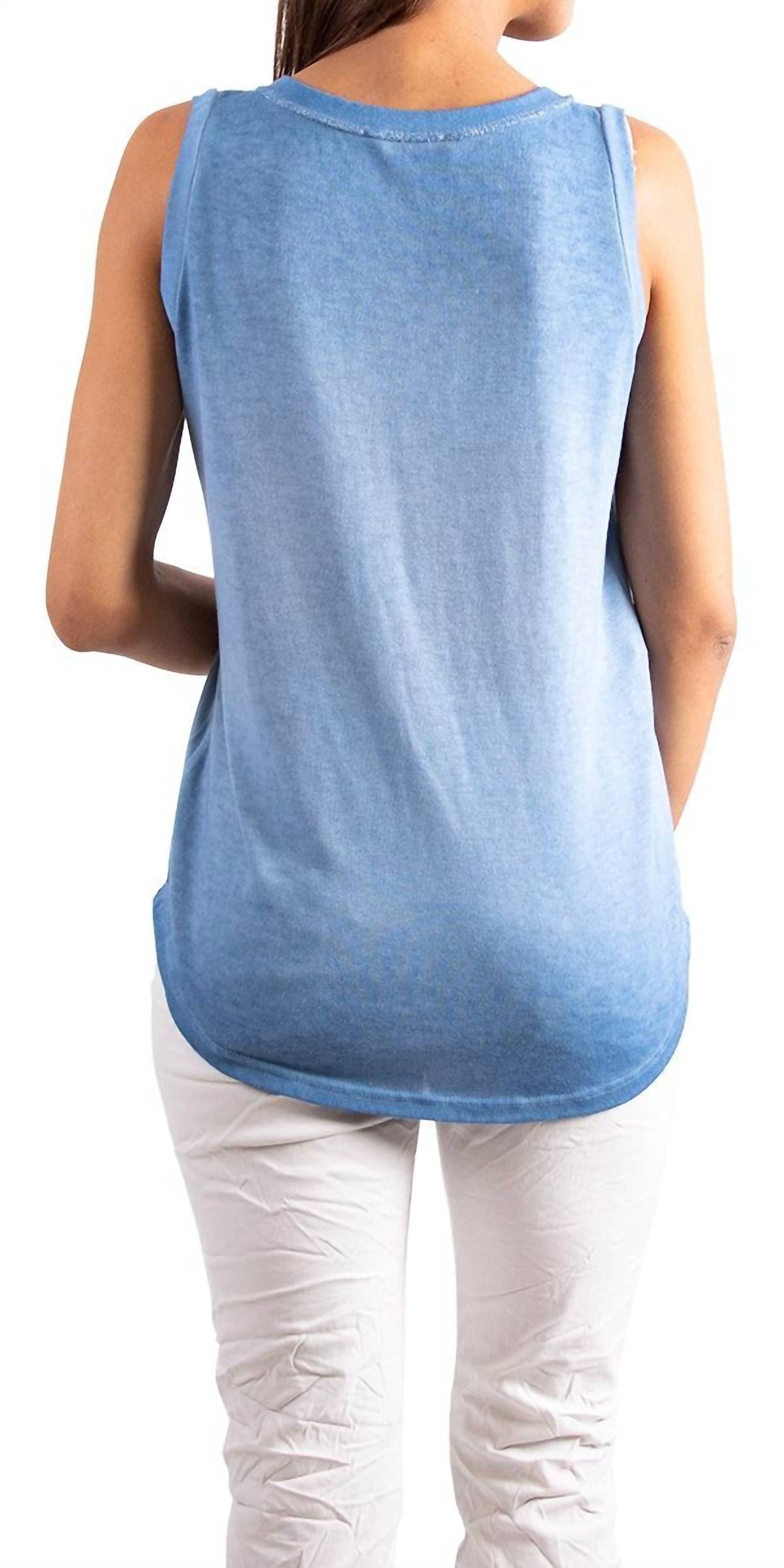 Gigi Moda - Ferno V-Neck Two Tone Tank