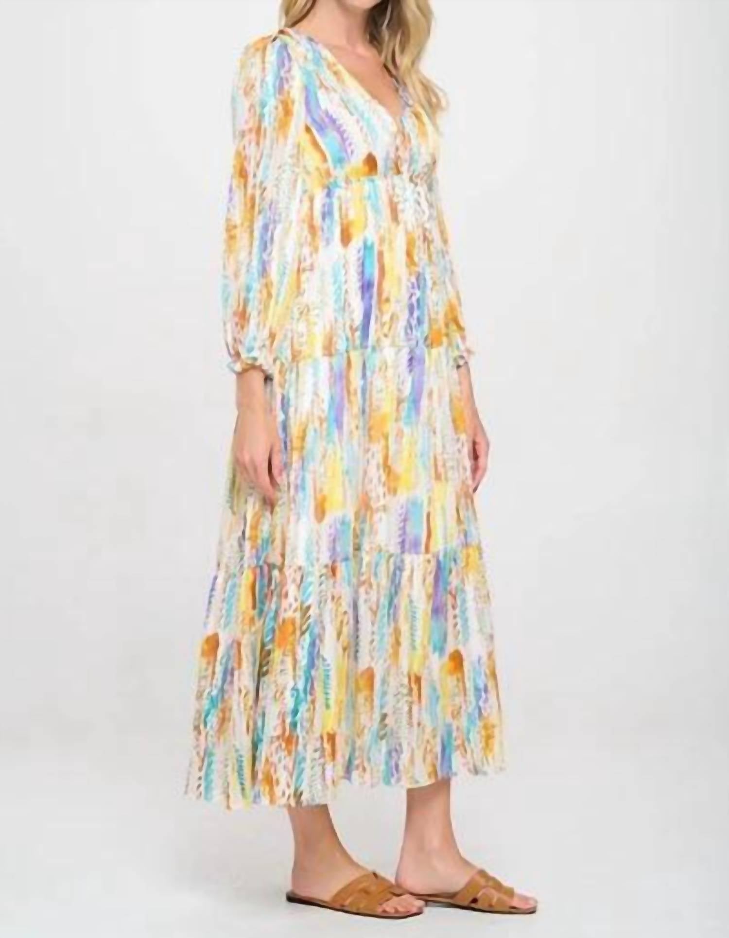 Meet Me In Santorini - Small Valley Teal Tula Maxi Dress