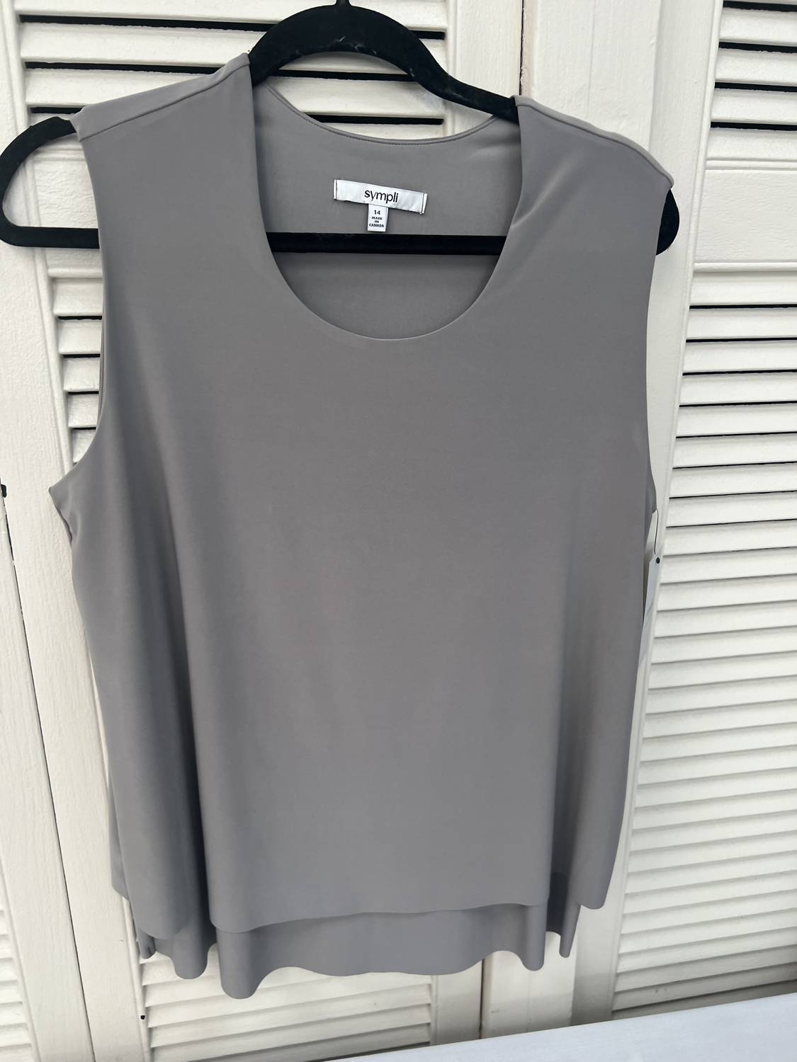 Sympli - Women's Sleeveless Double Layer Shell Top