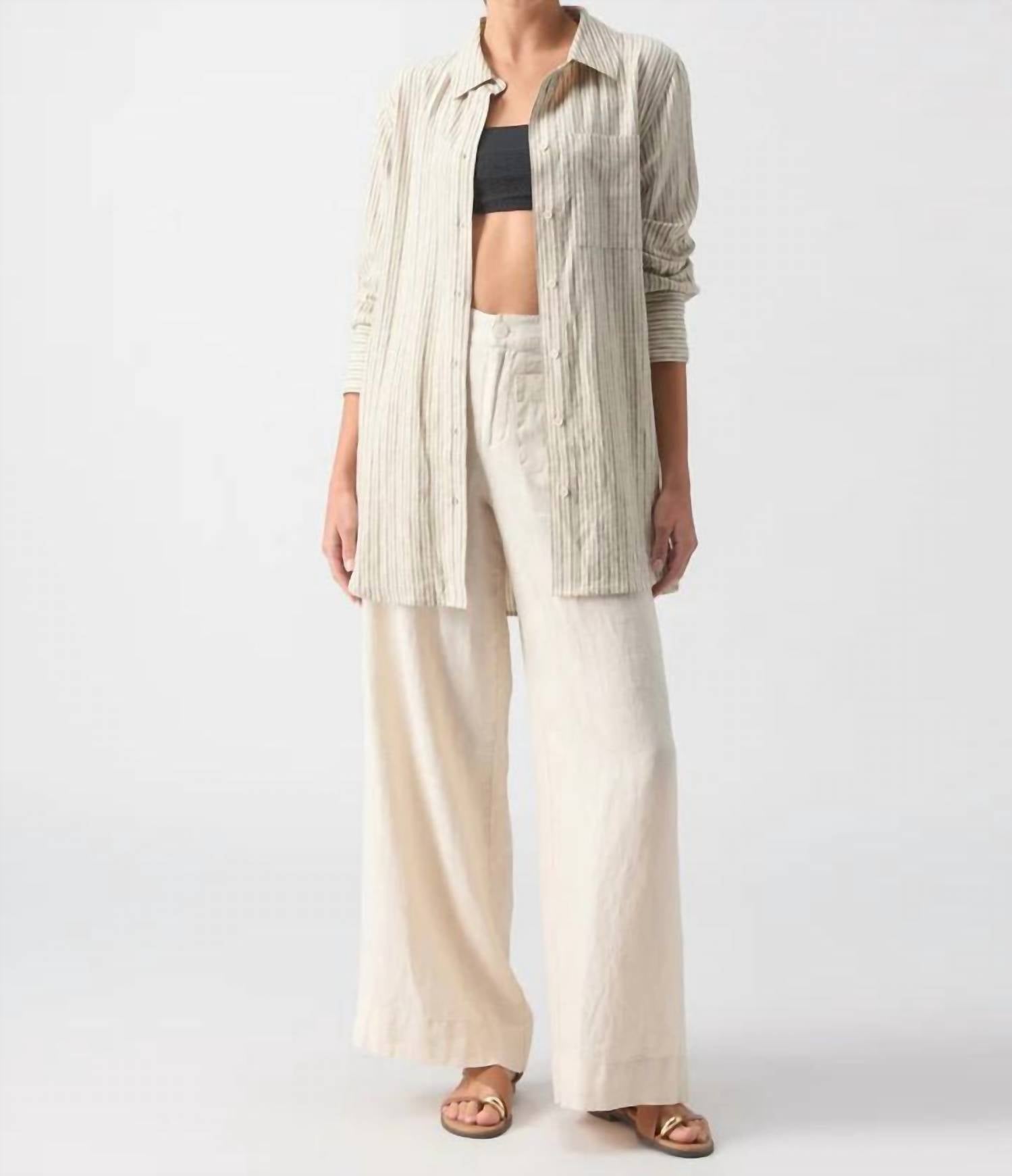 Sanctuary - Long Line Pocket Shirt