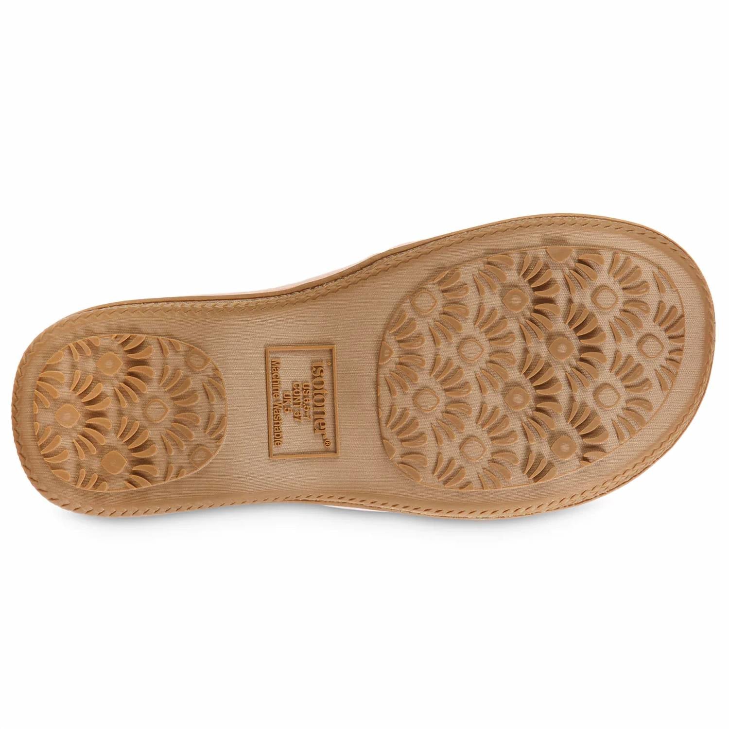 Isotoner - Women's Microterry Staycation Slide With Enhanced Heel Cushion