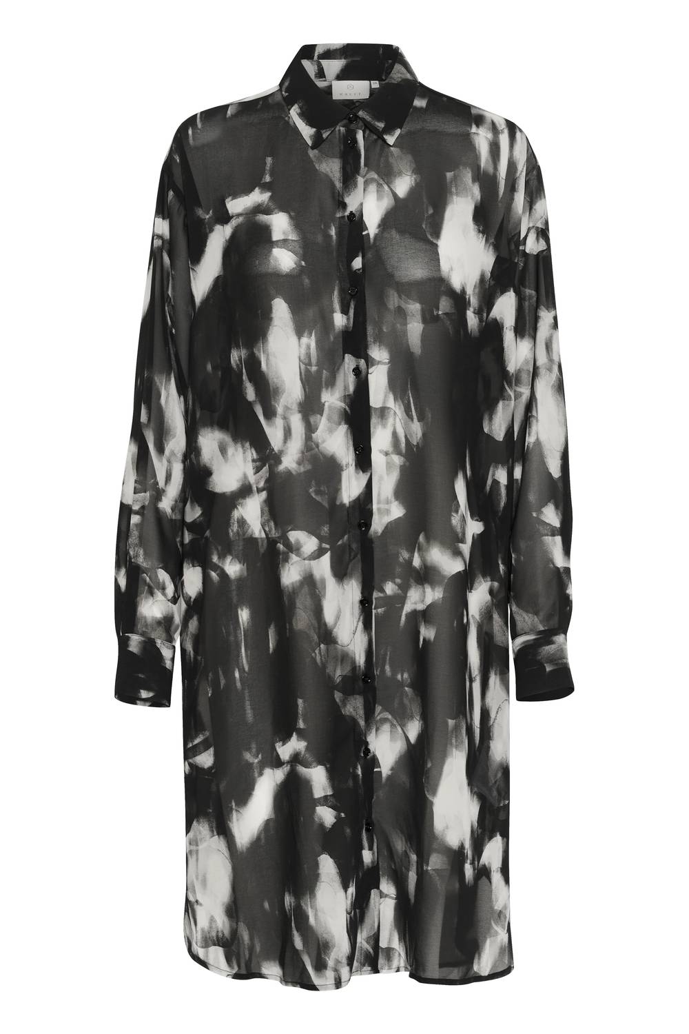 Kaffe - Kaaska Sheer Long Sleeves Shirt Dress