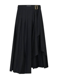 ANNA QUAN Virginia Midi Skirt in black - women's skirt - alternate view