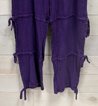 Oh My Gauze! Women's Kally Pant in grape - women's pants - detail view
