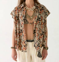 Maison Hotel - Bobby Cap Sleeve Blouse