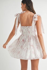 Mable - Floral Printed Mini Dress