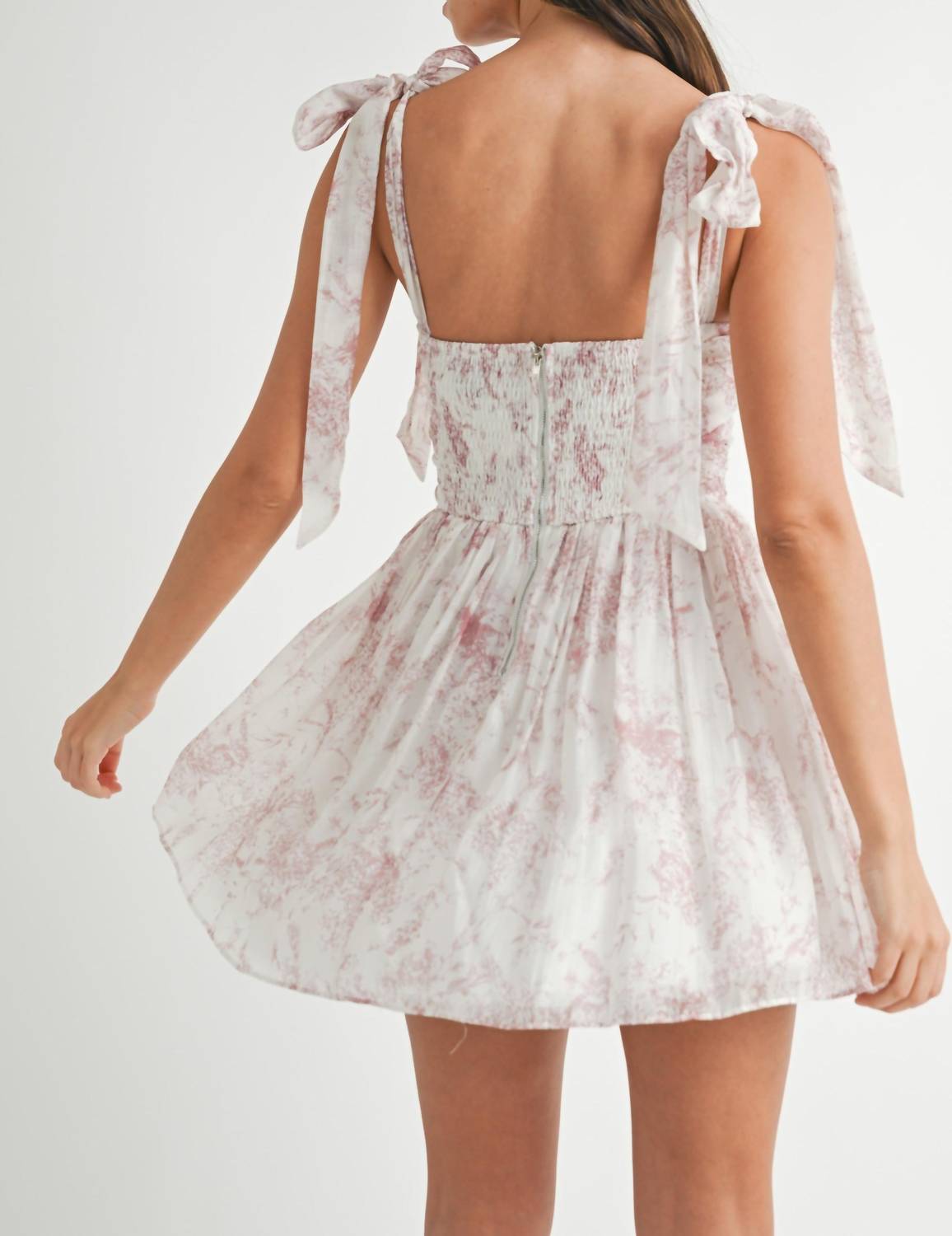 Mable - Floral Printed Mini Dress