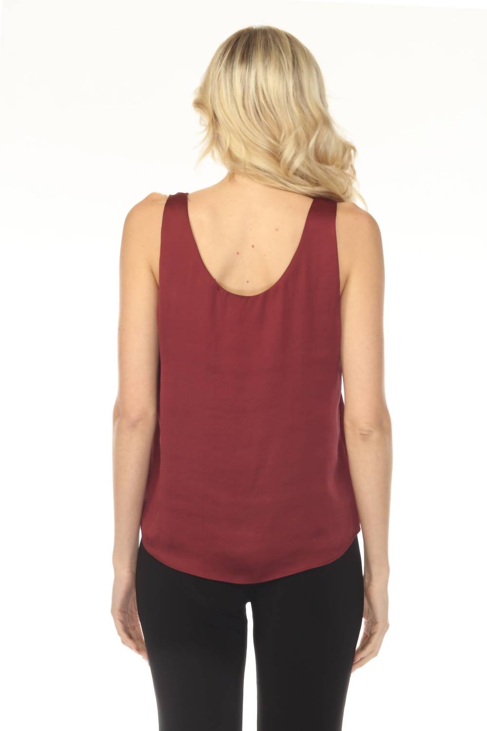 Joseph Ribkoff - Scoop Neck Sleeveless Satin Top