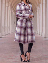Little Secret Of Mine - Plaid Tweed Coat