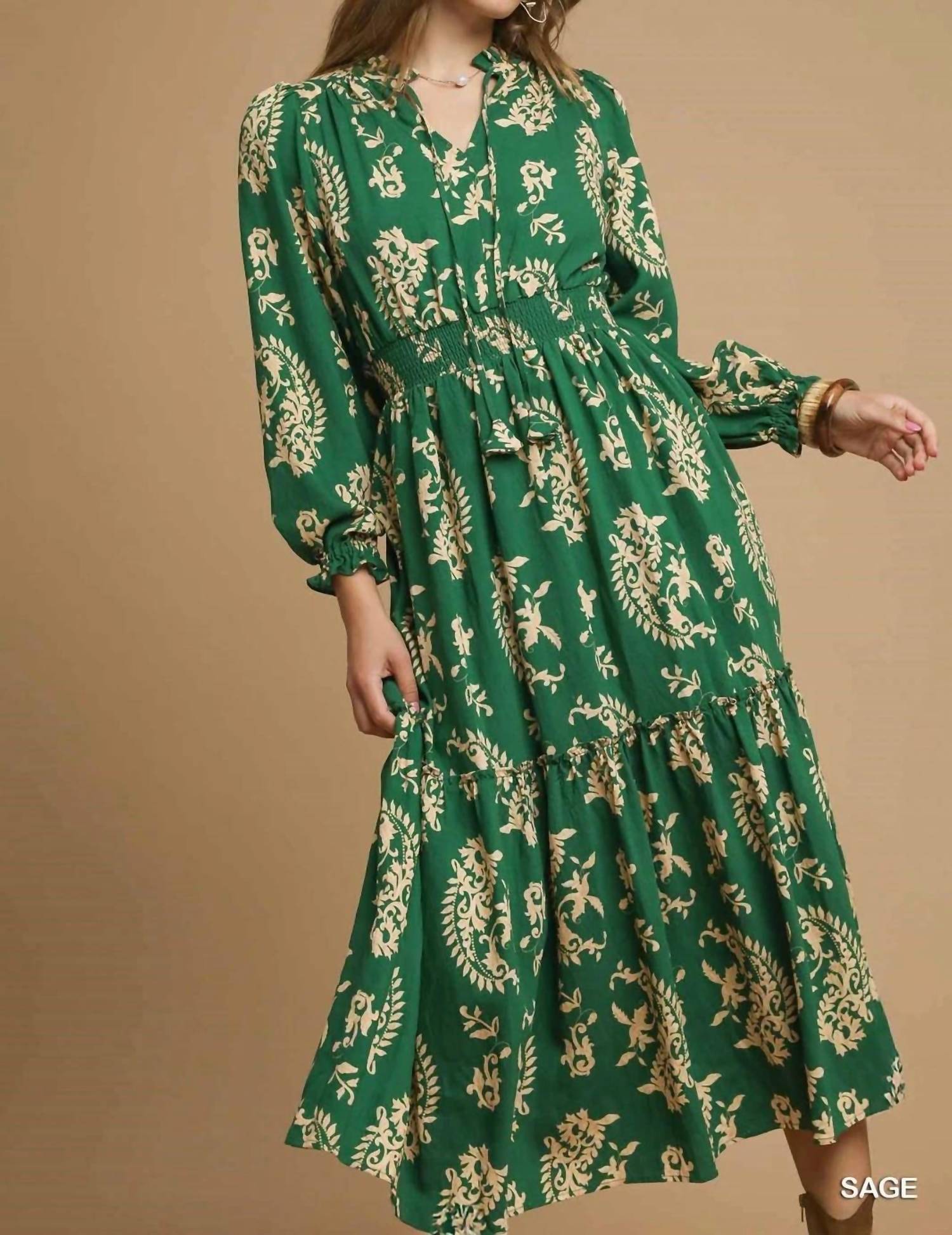 Umgee - Lucky To Have You Midi Dress