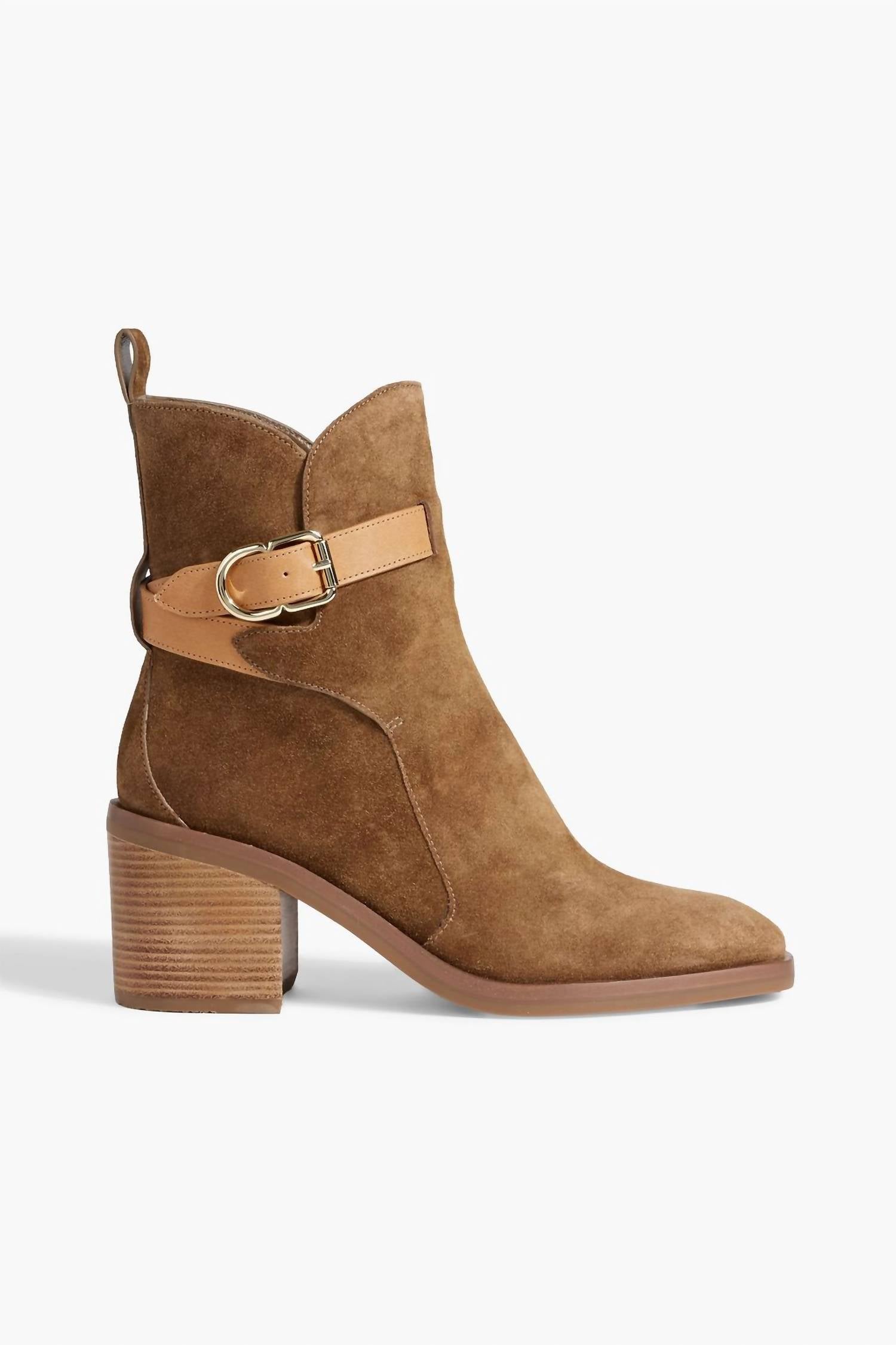 3.1 Phillip Lim Women's Alexa Buckle Ankle Strap Booties in brown - women's shoe