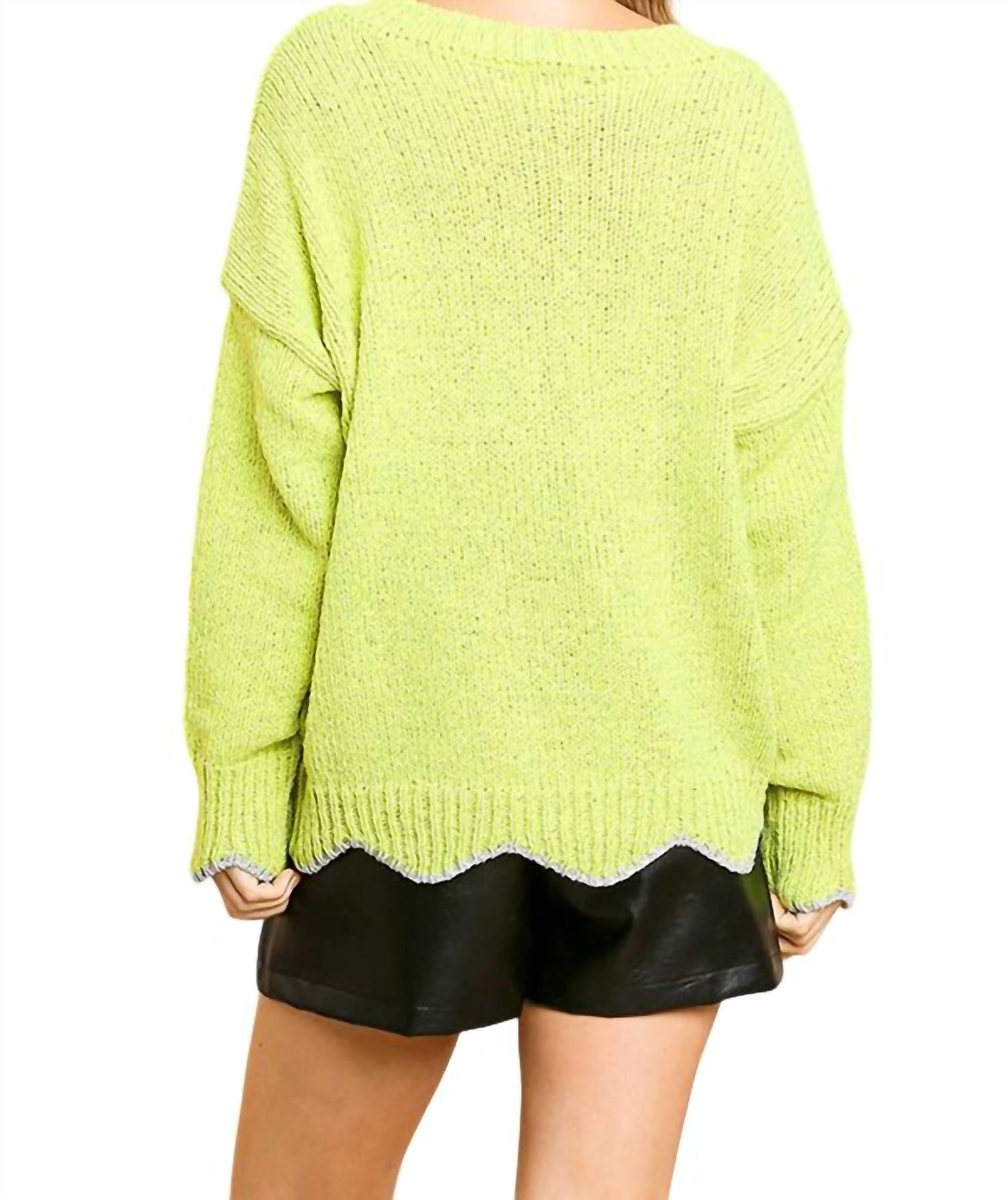 Umgee - Zig Zag Pullover Sweater
