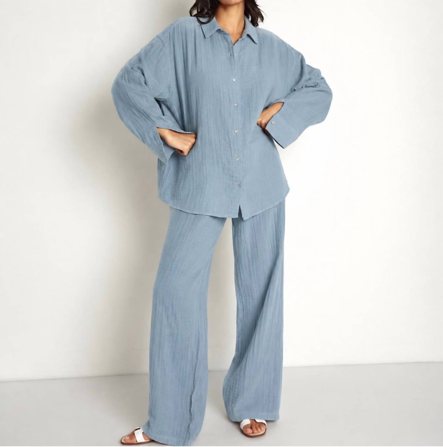 Donni. - BUBBLE GAUZE PANT