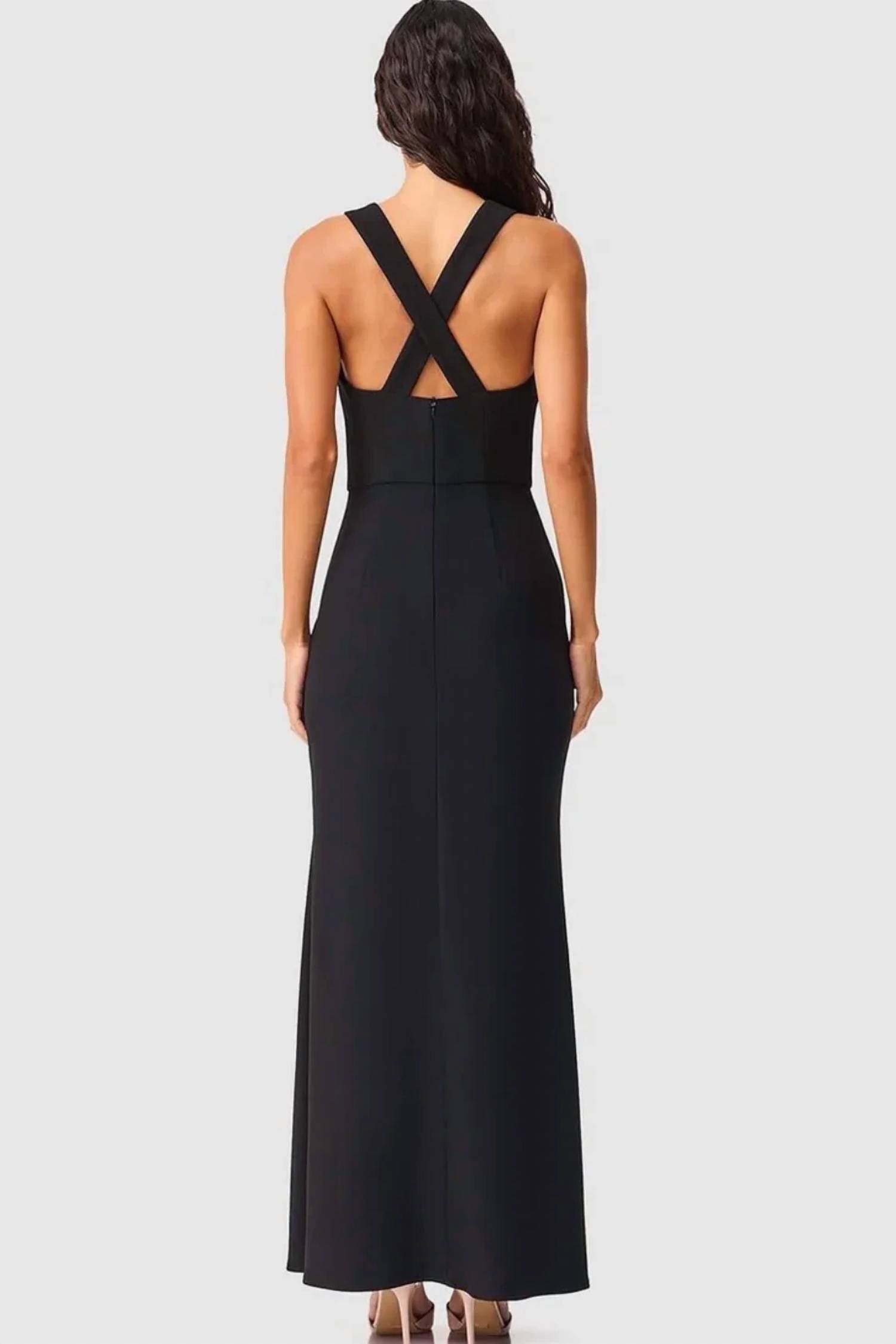 Elliatt - Euphoria Draped Cowl Maxi Gown