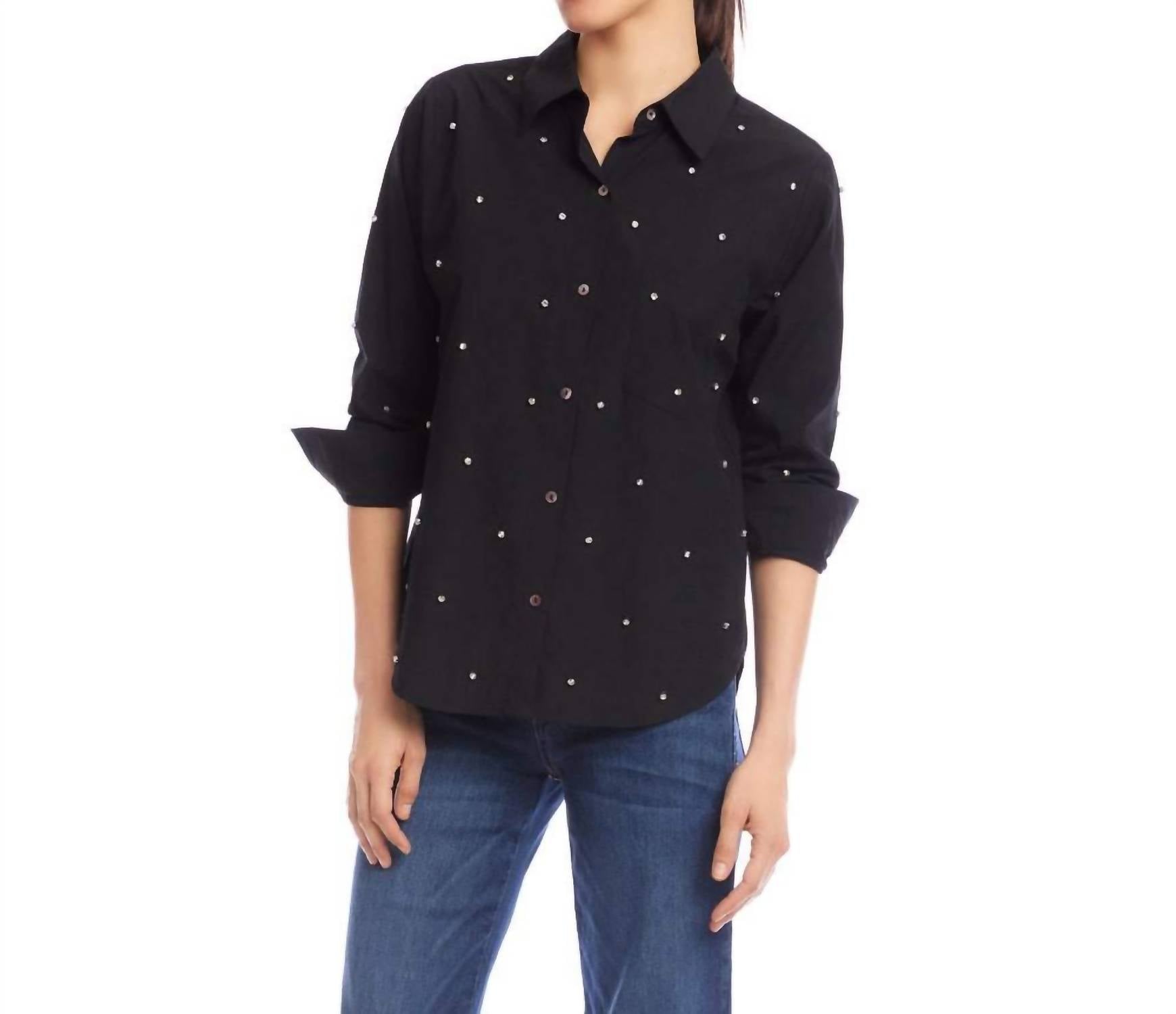 Karen Kane - Embellished Shirt