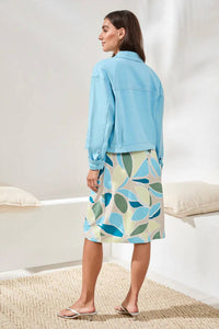 Tribal - Comfort Stretch Denim Button-front Jacket