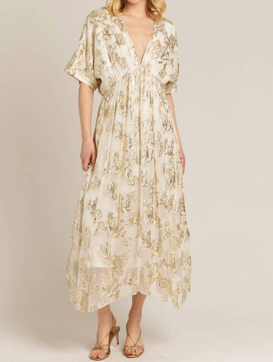 En Creme - Sands Foil Maxi Dress