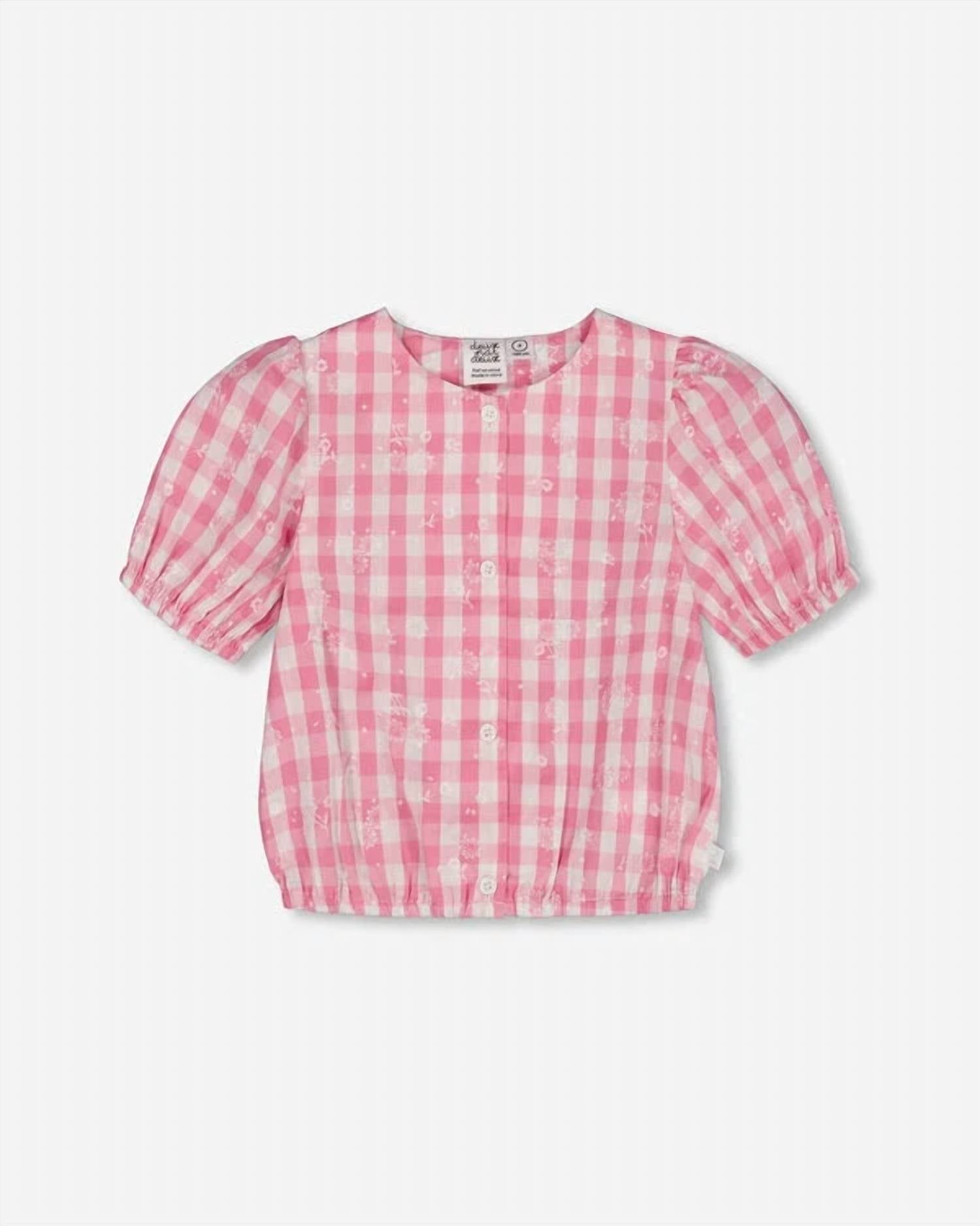 Deux Par Deux - Girl's Puff Sleeve Top