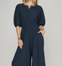 She + Sky - Wide Leg With Pocket Jumpsuit