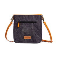 Myra Highstone Canvas Hairon Bag in black - women's bag - alternate view