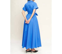 Flying Tomato - Cotton Poplin Shirt Dress