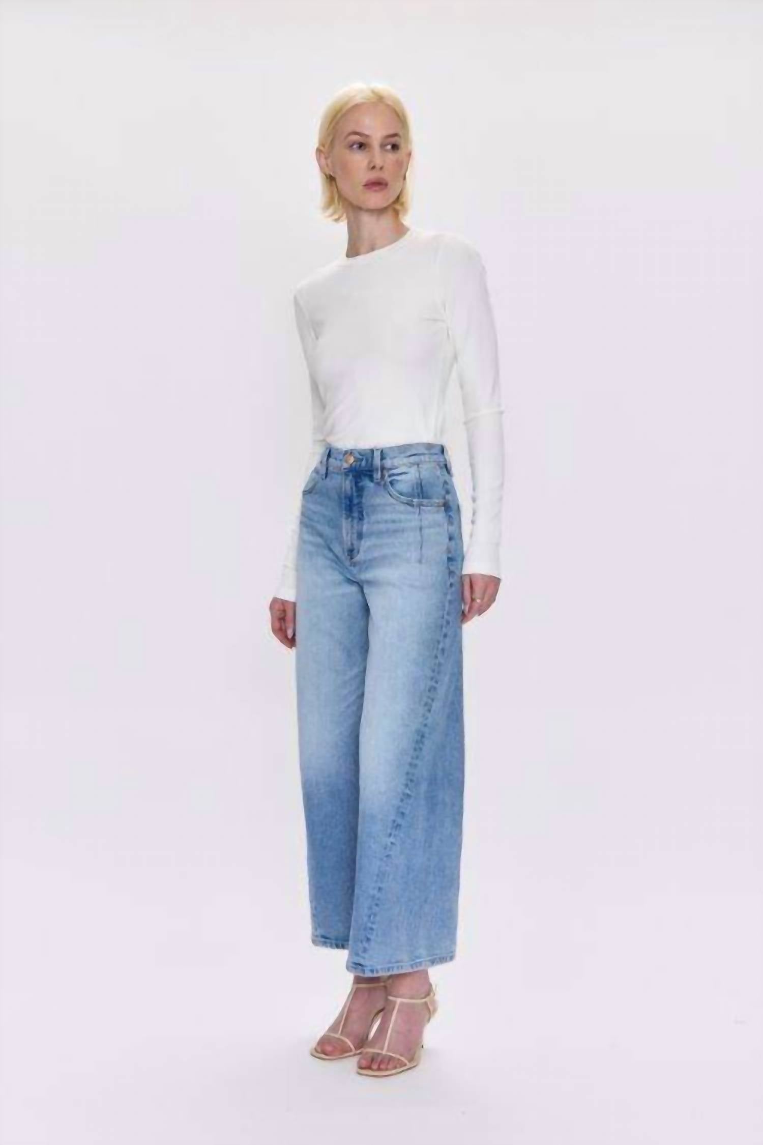 Pistola - Kyra High Rise Bowed Ankle Jeans