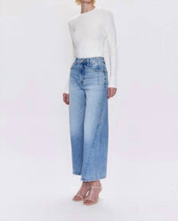 PISTOLA Kyra High Rise Bowed Ankle Jeans in terrace 1 - women's jeans - detail view
