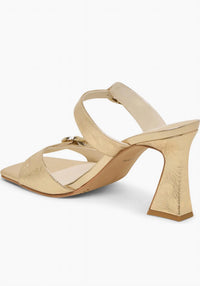 Dolce Vita Women's Narcia Slide Sandal in gold - women's sandal - detail view