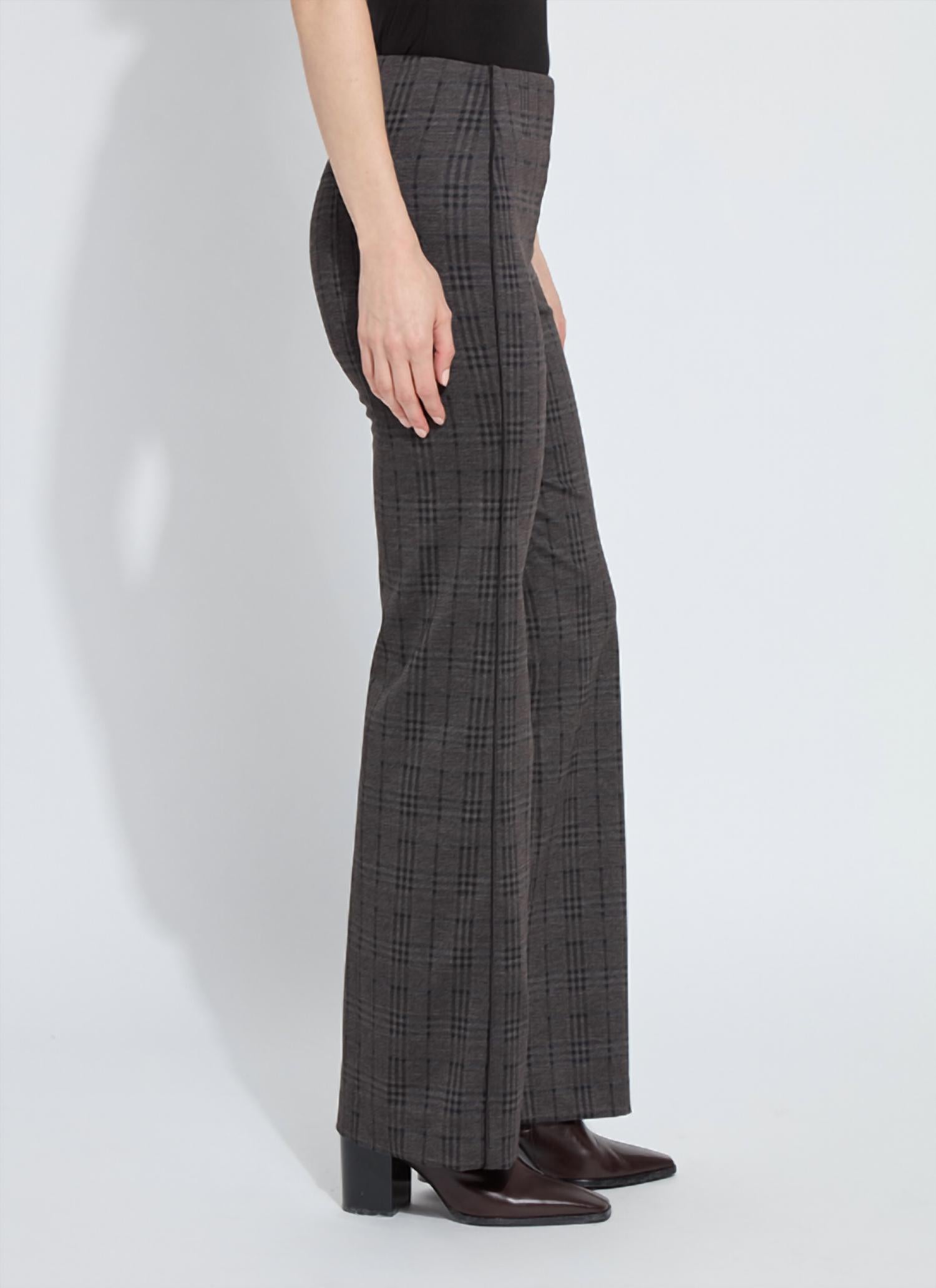 Lysse - Patterned High Waist Ponte Trouser