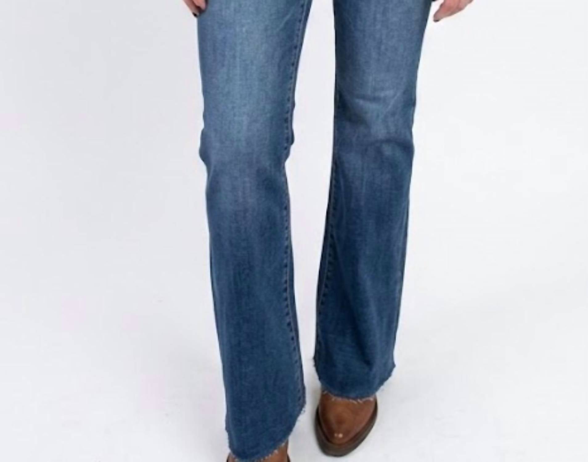 Risen - Natalie High Rise Double Bootcut Jeans