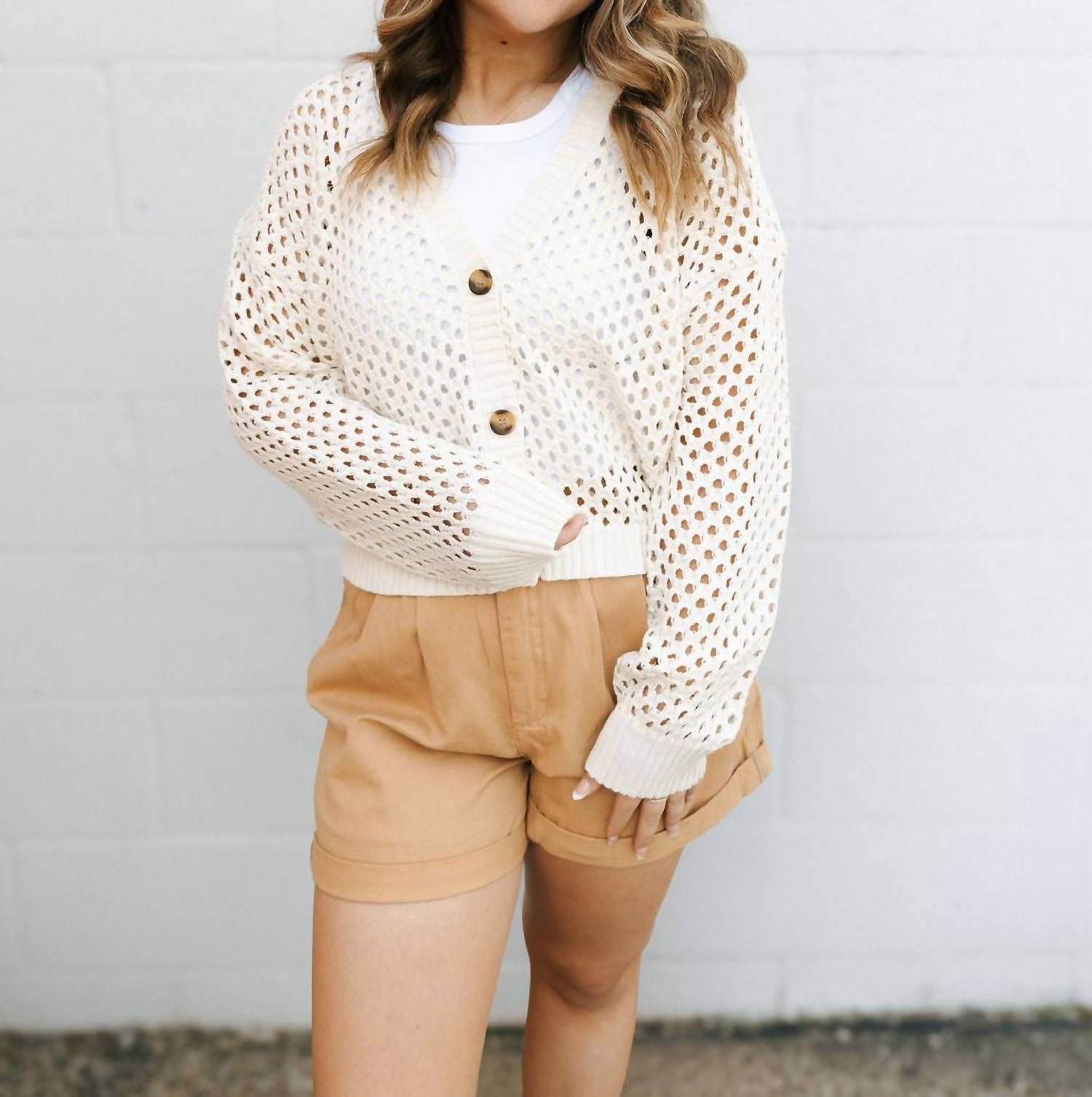 By Together - Kensley Open Knit Cardigan