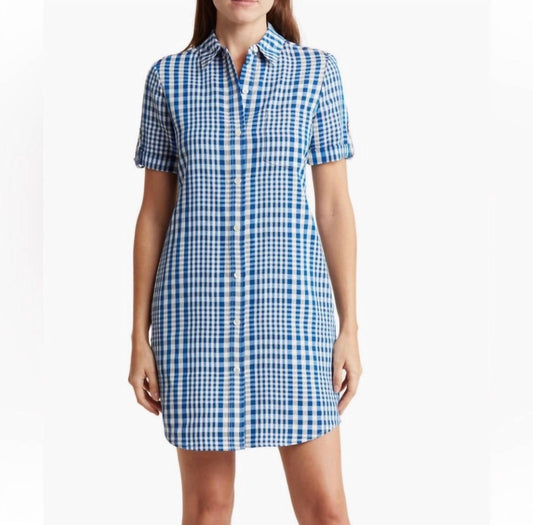 Theory - Mayvine Dillon Plaid Shirt Dress
