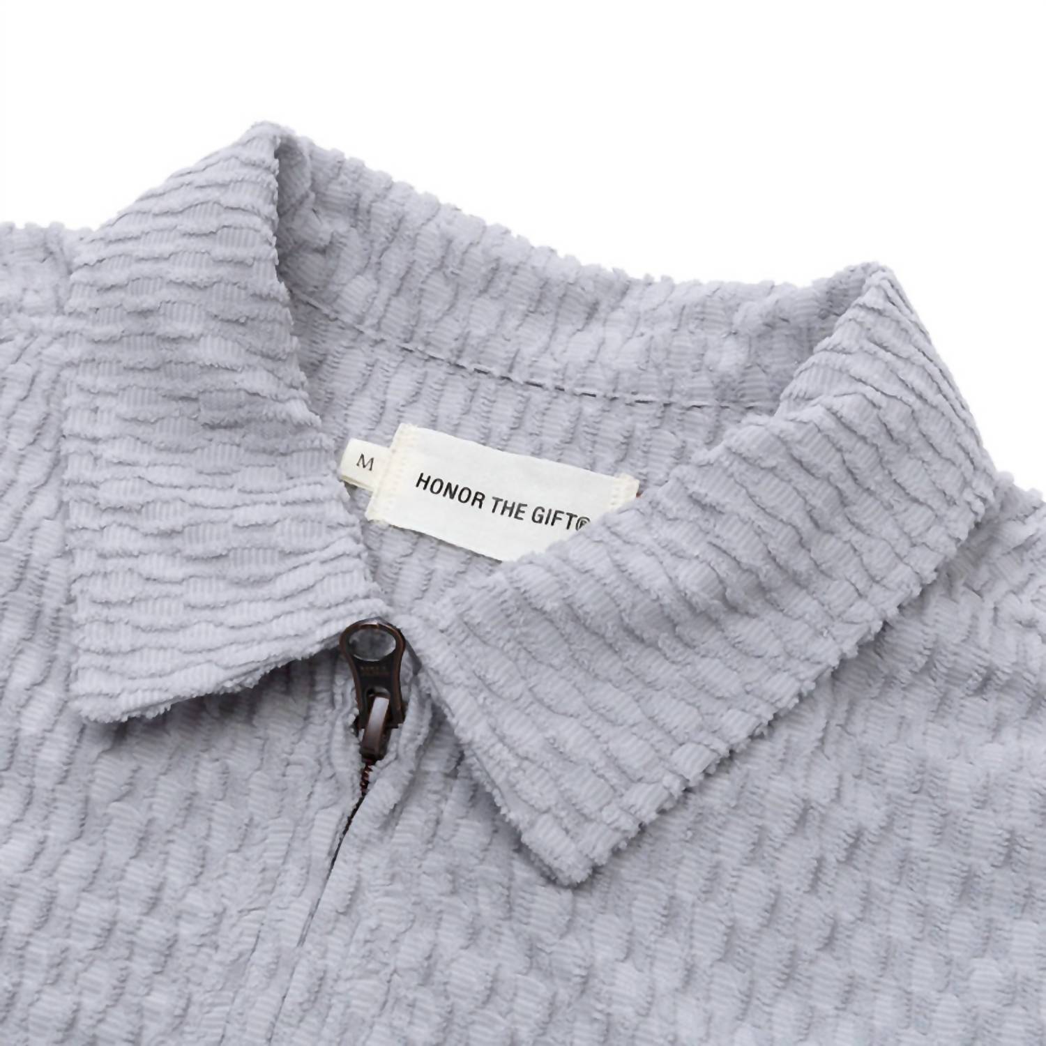Honor The Gift - Textured Knit Quarter Zip Top