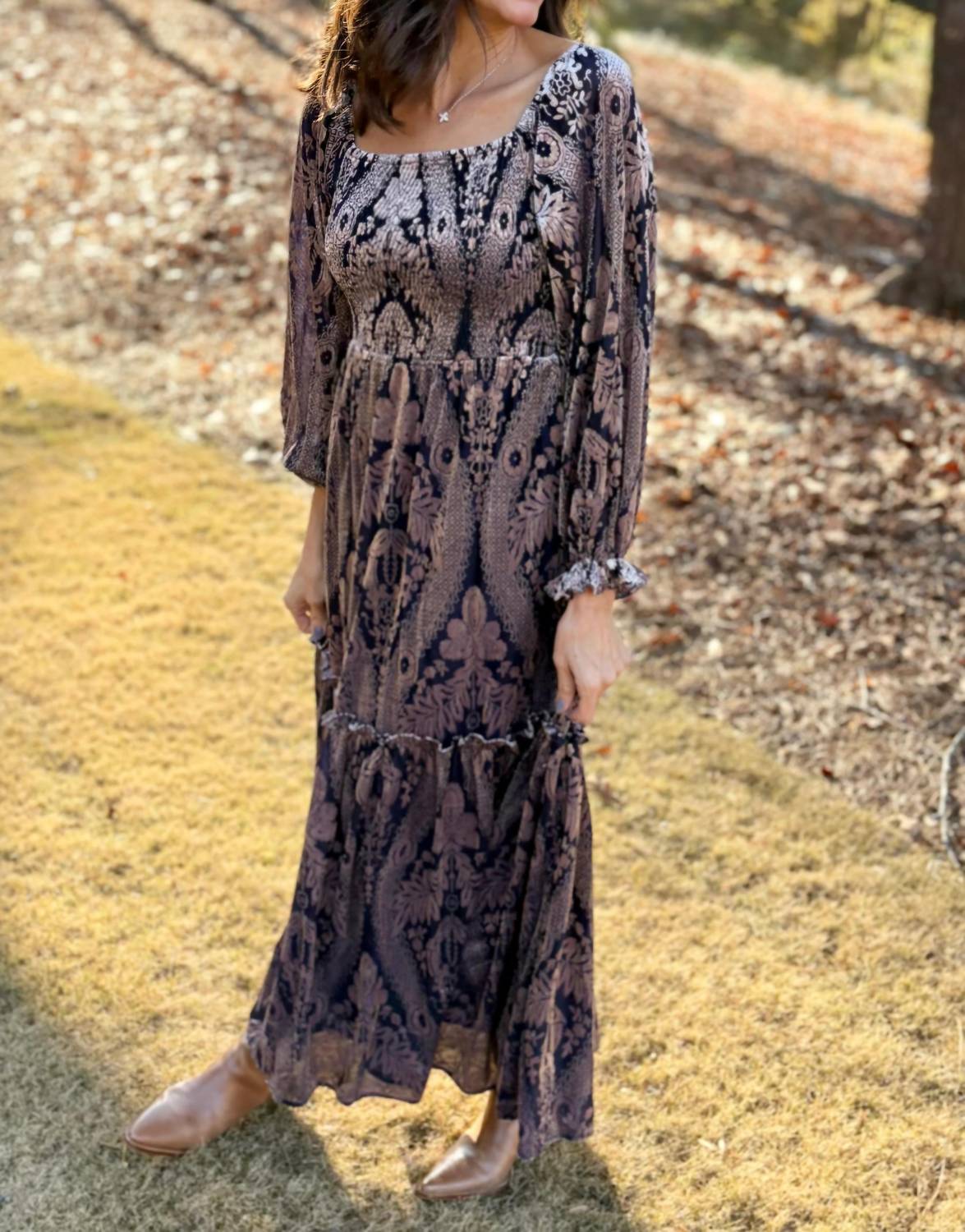 J.Nna - Burnout Maxi Dress
